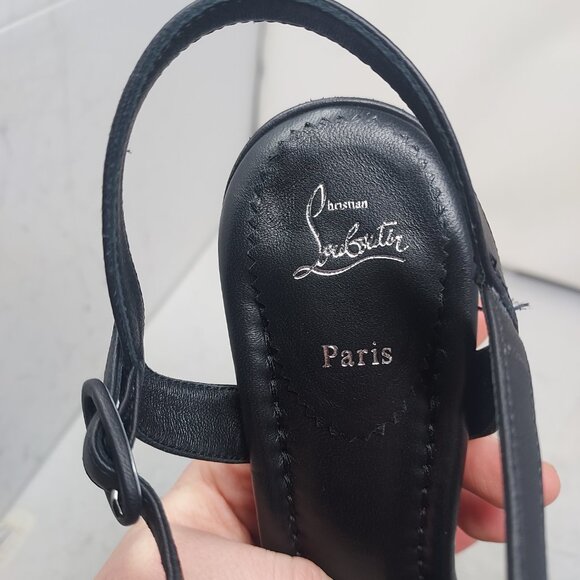 Christian Louboutin Black Miss Jane Sandal - Picture 5 of 13